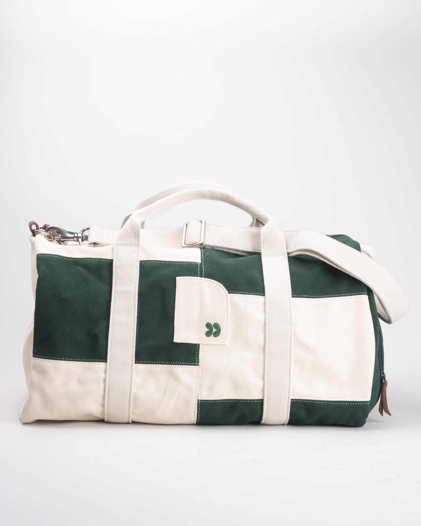 Heads Up Canvas Patchwork Weekend Bag